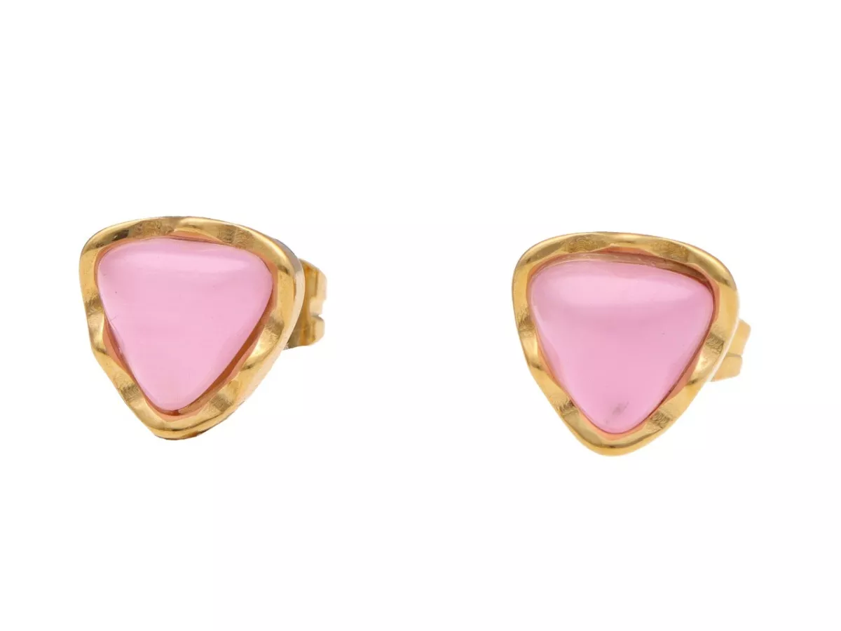 U1X90 KOLCZYKI KOCIE OKO I STAL CHIRURGICZNA 1 PARA