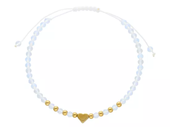 R4S21 BRANSOLETKA SHAMBALLA OPAL I STAL CHIRURGICZNA