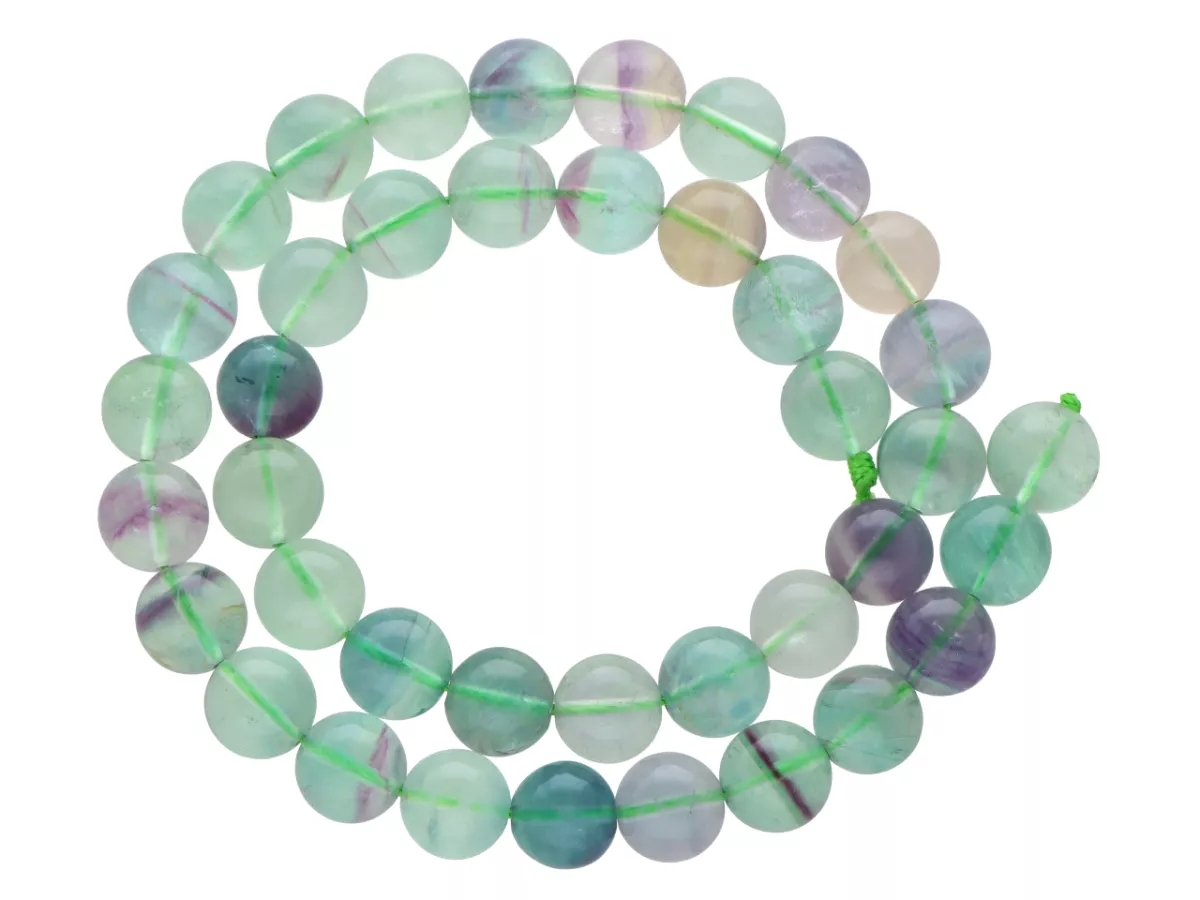 K6P83 FLUORYT ZIELONY KULE 10 mm 1 SZNUR