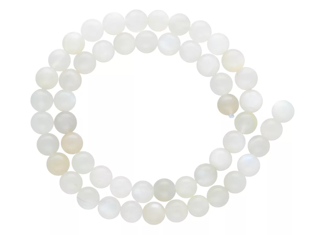 K6L14 KAMIEŃ KSIĘŻYCOWY LUX KULE 8 mm - 1 SZNUR