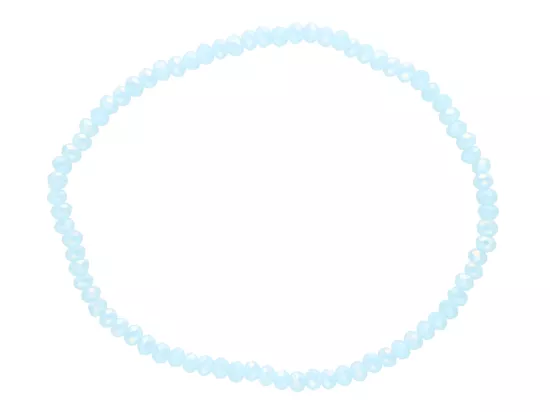 R4B96 BRANSOLETKA KRYSZTAŁKI 3 mm NA GUMCE