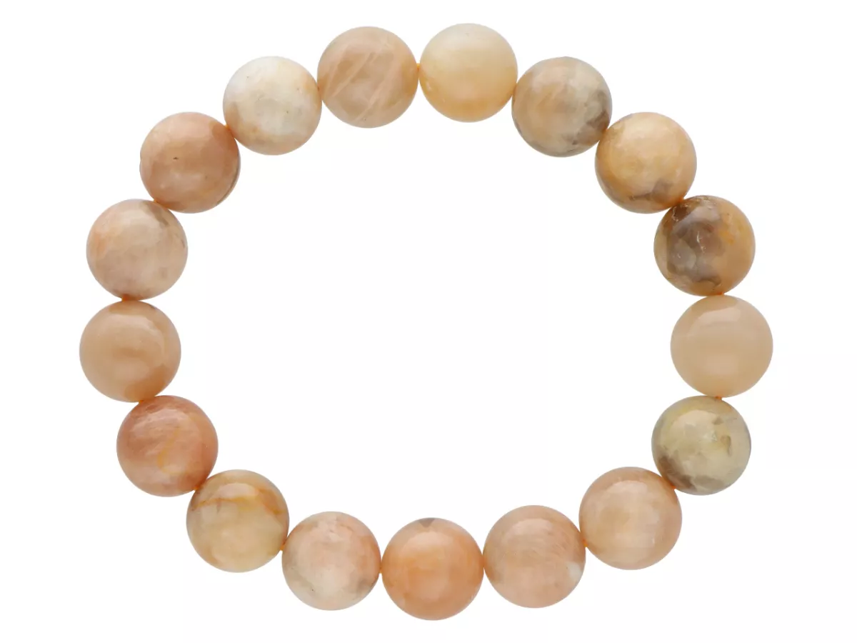 R2M17 BRANSOLETKA KAMIEŃ SŁONECZNY KULE 12 mm