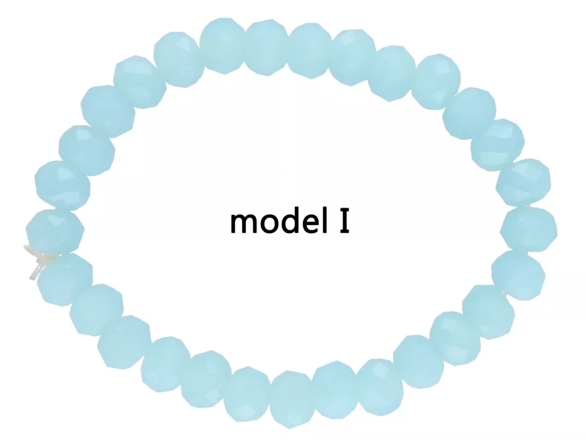 R2P89 BRANSOLETKA KRYSZTAŁKI 8 mm NA GUMCE