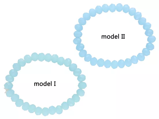 R2P89 BRANSOLETKA KRYSZTAŁKI 8 mm NA GUMCE