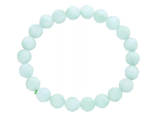 R4I92 BRANSOLETKA ANGELIT ZIELONY KULE FASETOWANE 8 mm