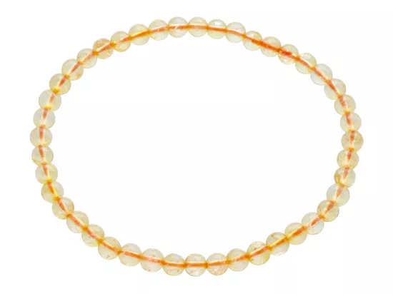 R4D92 BRANSOLETKA CYTRYN KULE 4 mm