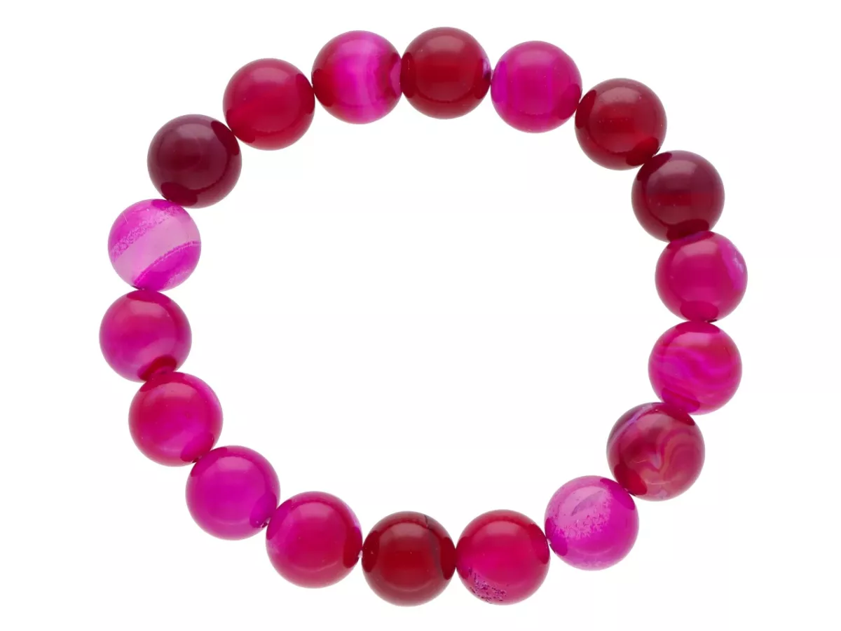 R4H77 BRANSOLETKA AGAT KULE 10 mm