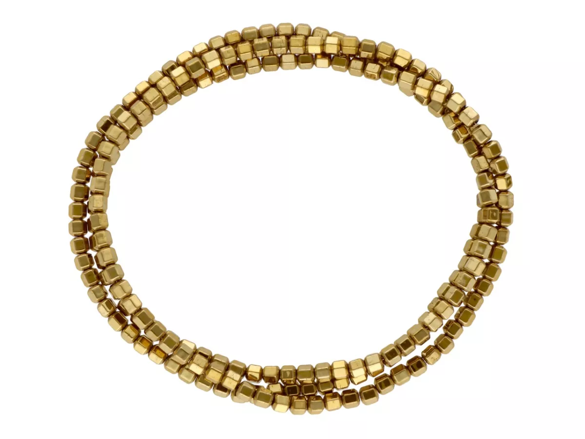 K6S85 HEMATYT SZEŚCIOKĄTY 2/2 mm - 1 SZNUR