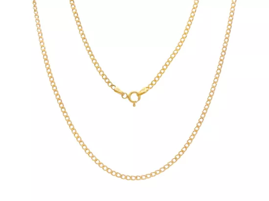 P3K98 ŁAŃCUSZEK PANCERKA 50 cm SREBRO 925 POZŁACANE