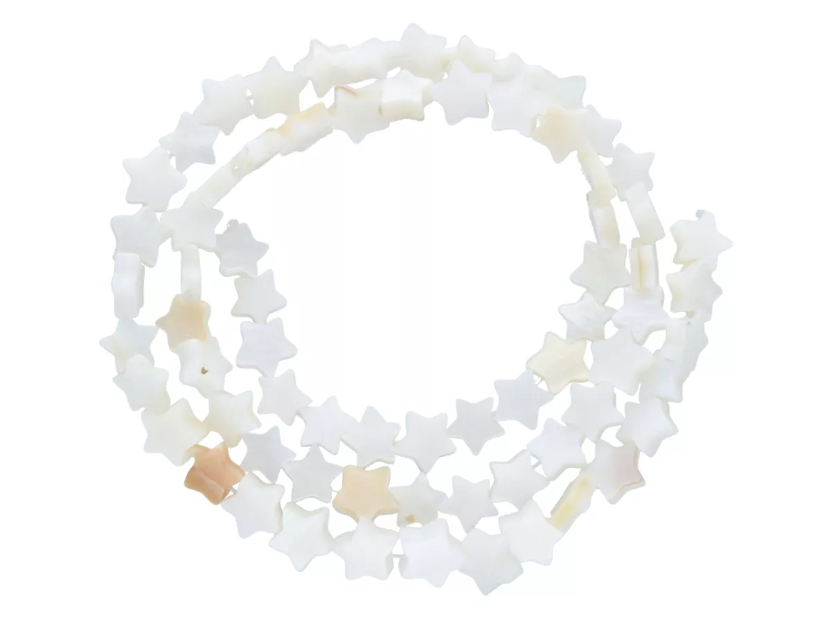 M1D48 MASA PERŁOWA LUX GWIAZDA 6,5 mm - 1 SZNUR