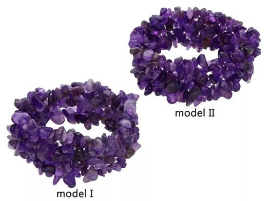 R2J96 BRANSOLETKA AMETYST SIECZKA