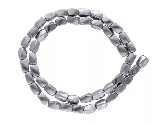 K6A79 HEMATYT ŁEZKI SKRĘCANE 8/5 mm - 1 SZNUR