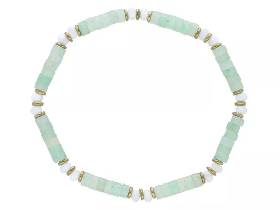 R5A31 BRANSOLETKA AWENTURYN MASA PERŁOWA I HEMATYT