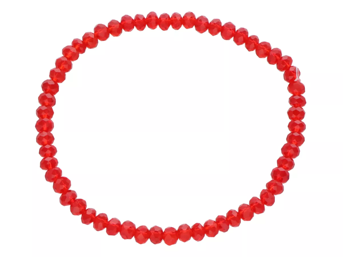 R4F45 BRANSOLETKA KRYSZTAŁKI 4,5 mm NA GUMCE