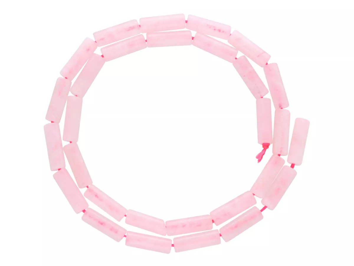K7L11 KWARC RÓŻOWY WAŁKI 4/13 mm - 1 SZNUR