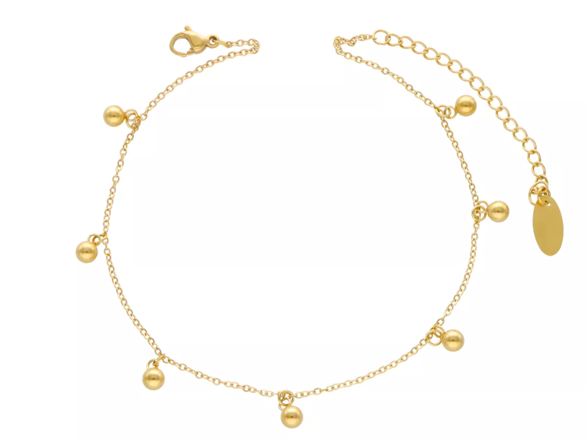 R3N24 BRANSOLETKA NA NOGĘ ZE STALI CHIRURGICZNEJ