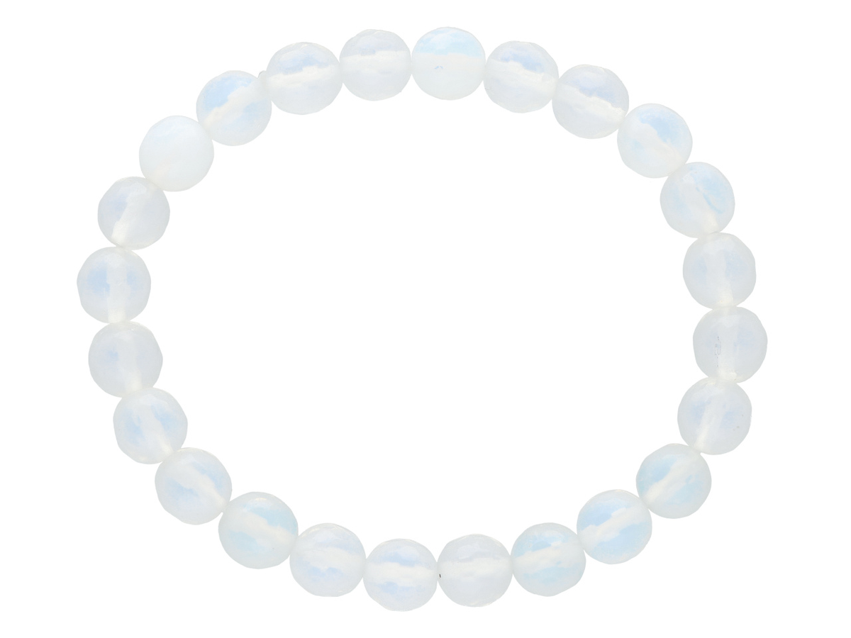 R1W49 BRANSOLETKA OPAL KULE FASETOWANE 7,5 mm