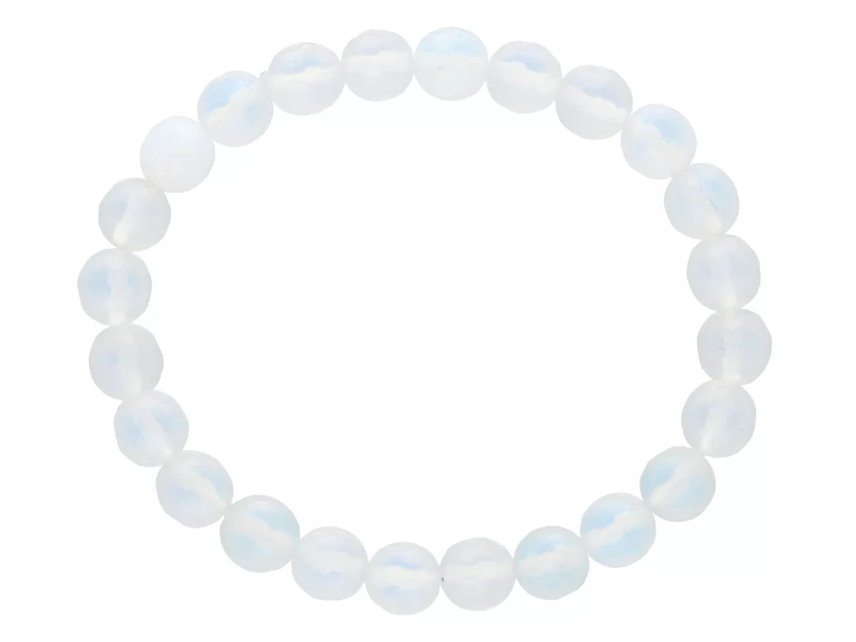 R1W49 BRANSOLETKA OPAL KULE FASETOWANE 7,5 mm
