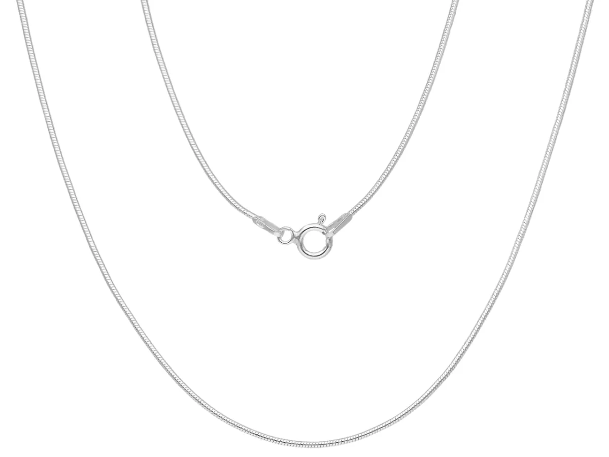 P3A51 ŁAŃCUSZEK LINKA 45 cm SREBRO 925