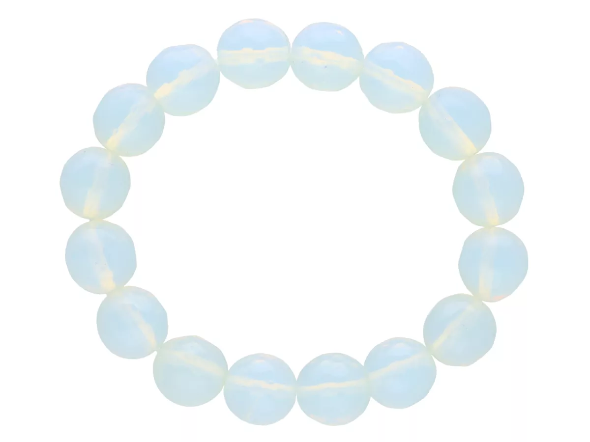 R1E00 BRANSOLETKA OPAL KULE FASETOWANE 11 mm