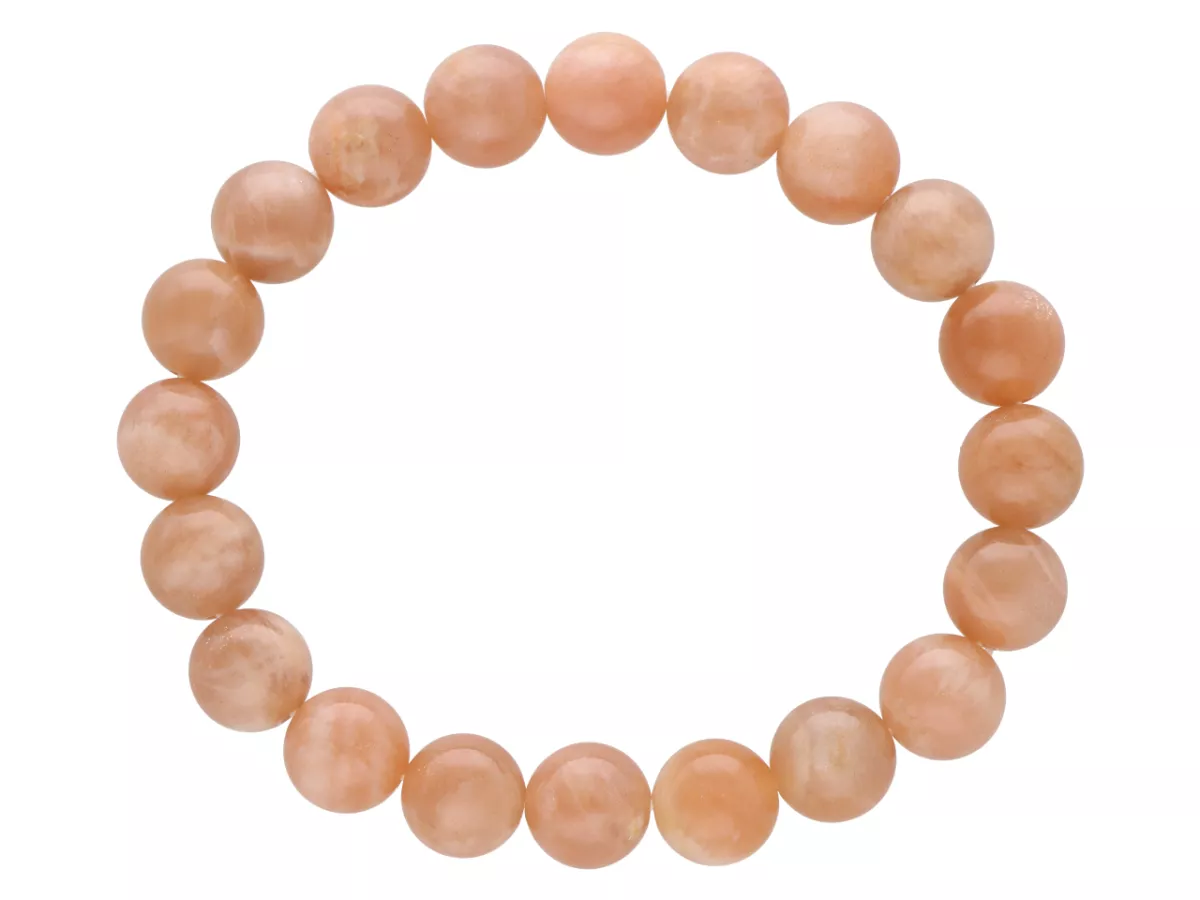 R1E56 BRANSOLETKA KAMIEŃ SŁONECZNY KULE 10 mm