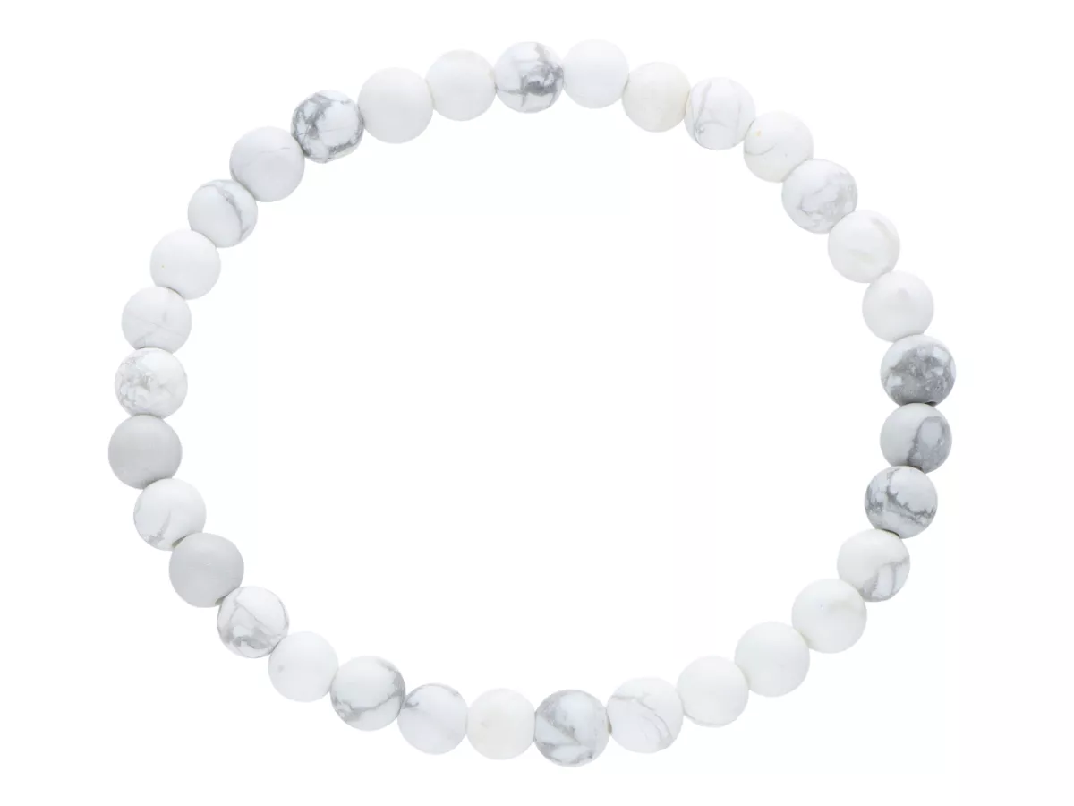 R4J32 BRANSOLETKA HOWLIT LUX KULE 6 mm