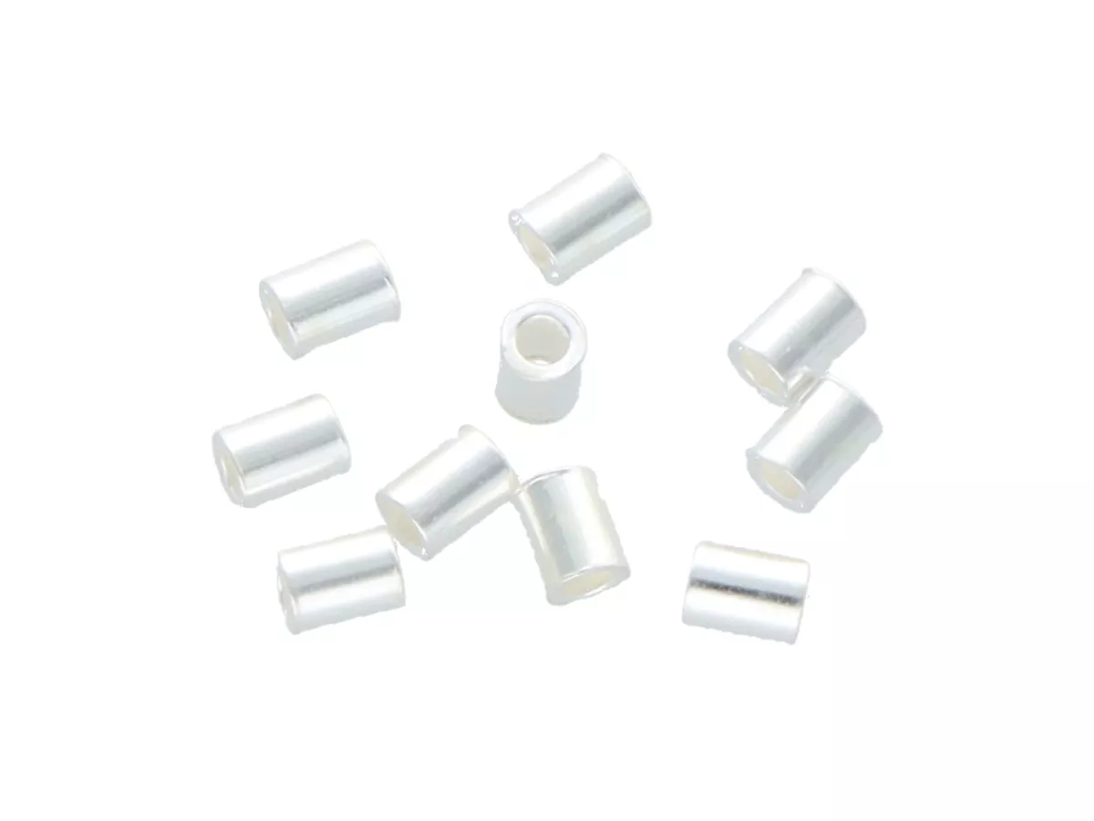 P3J10 RURKI 2/2 mm SREBRO 925 - 10 SZTUK