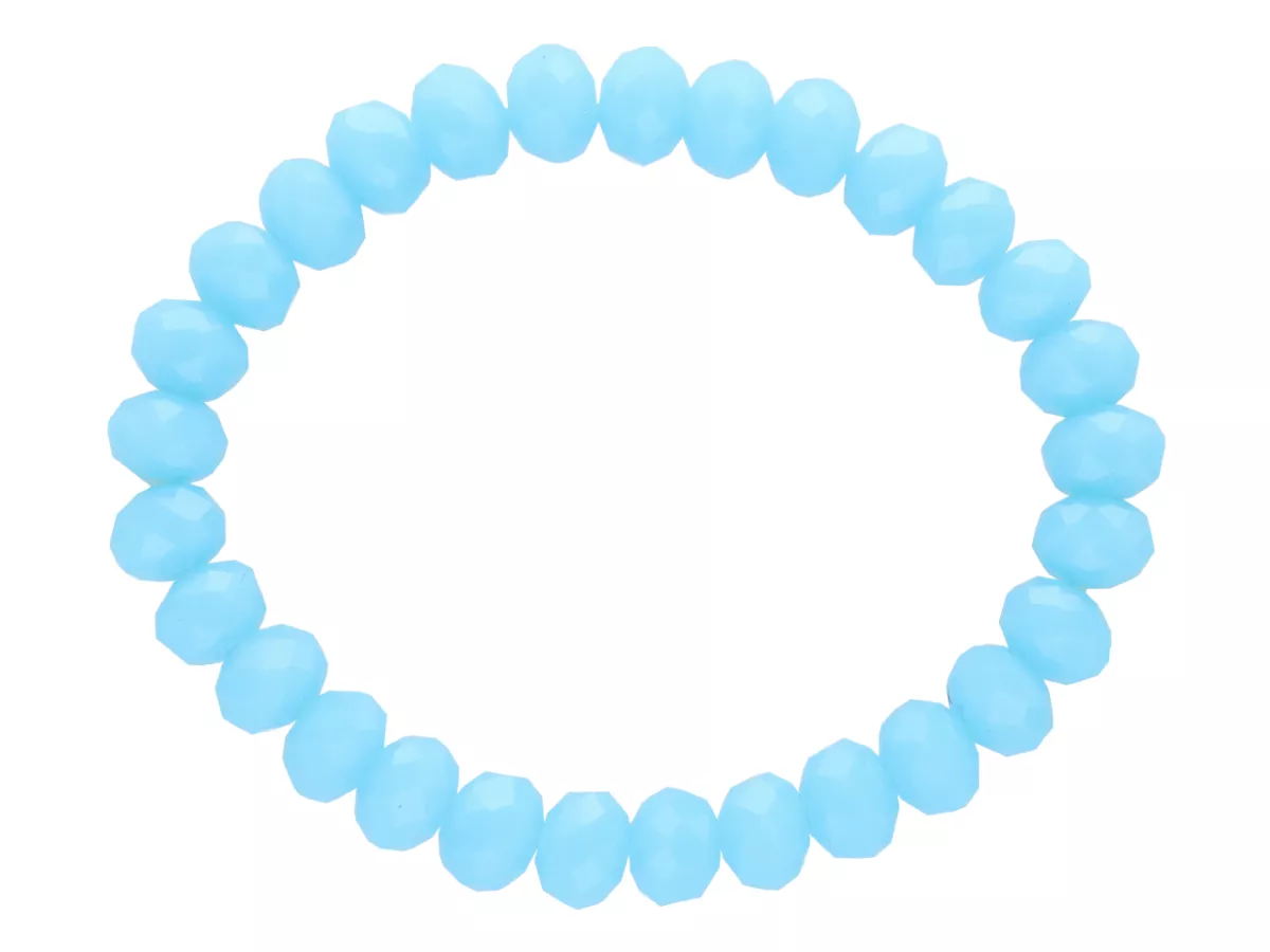 R2P91 BRANSOLETKA KRYSZTAŁKI 8 mm NA GUMCE