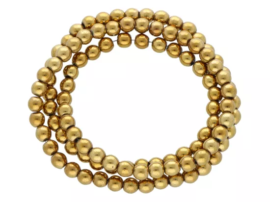 K6G84 HEMATYT KULE 4 mm - 1 SZNUR