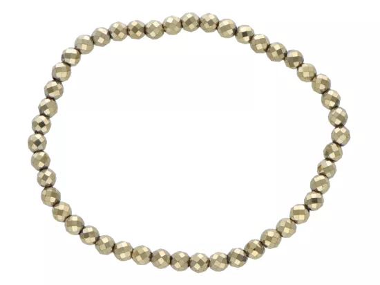 R3N99 BRANSOLETKA HEMATYT KULE FASETOWANE 4 mm