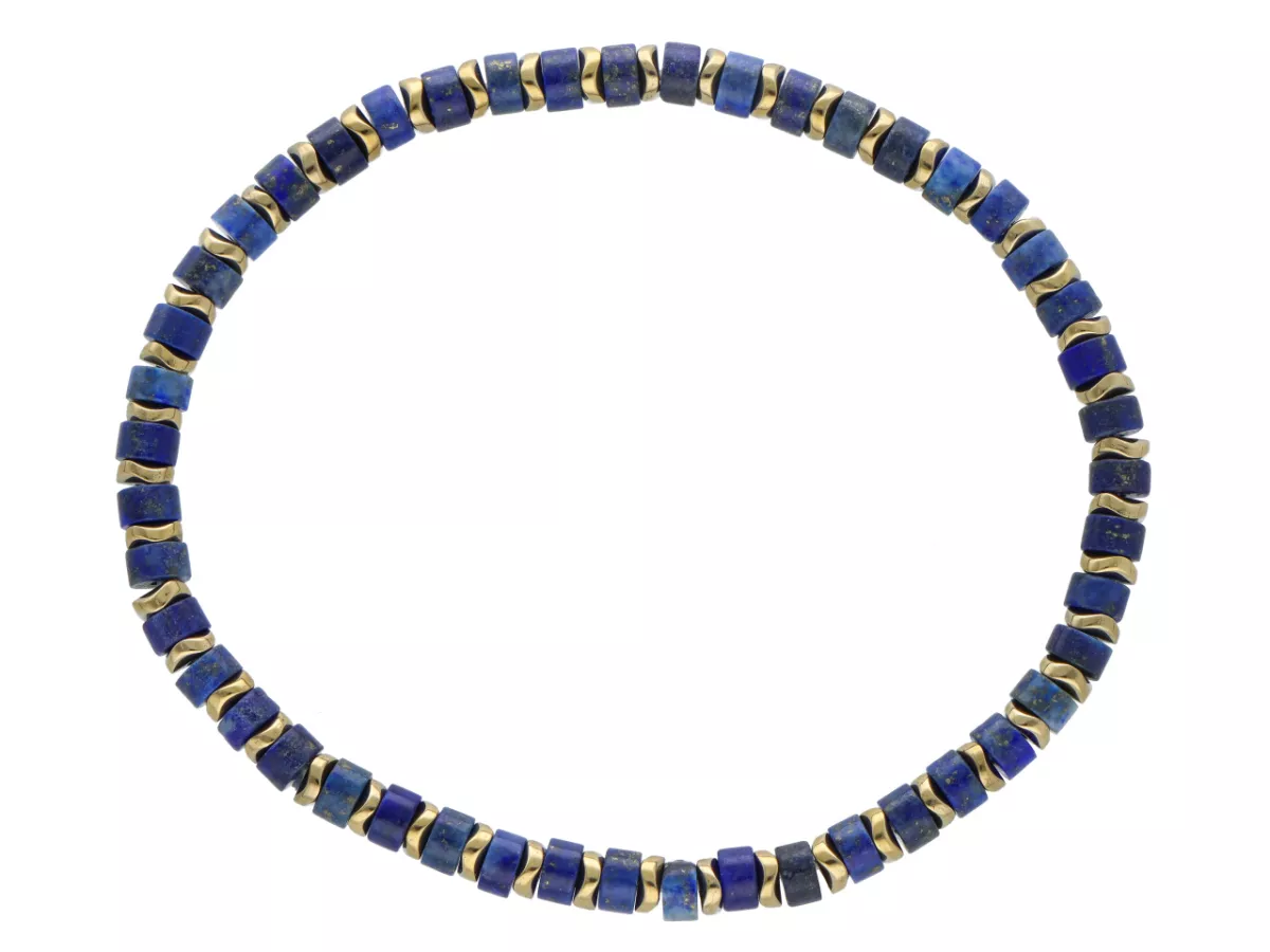 R4U59 BRANSOLETKA LAPIS LAZULI I HEMATYT