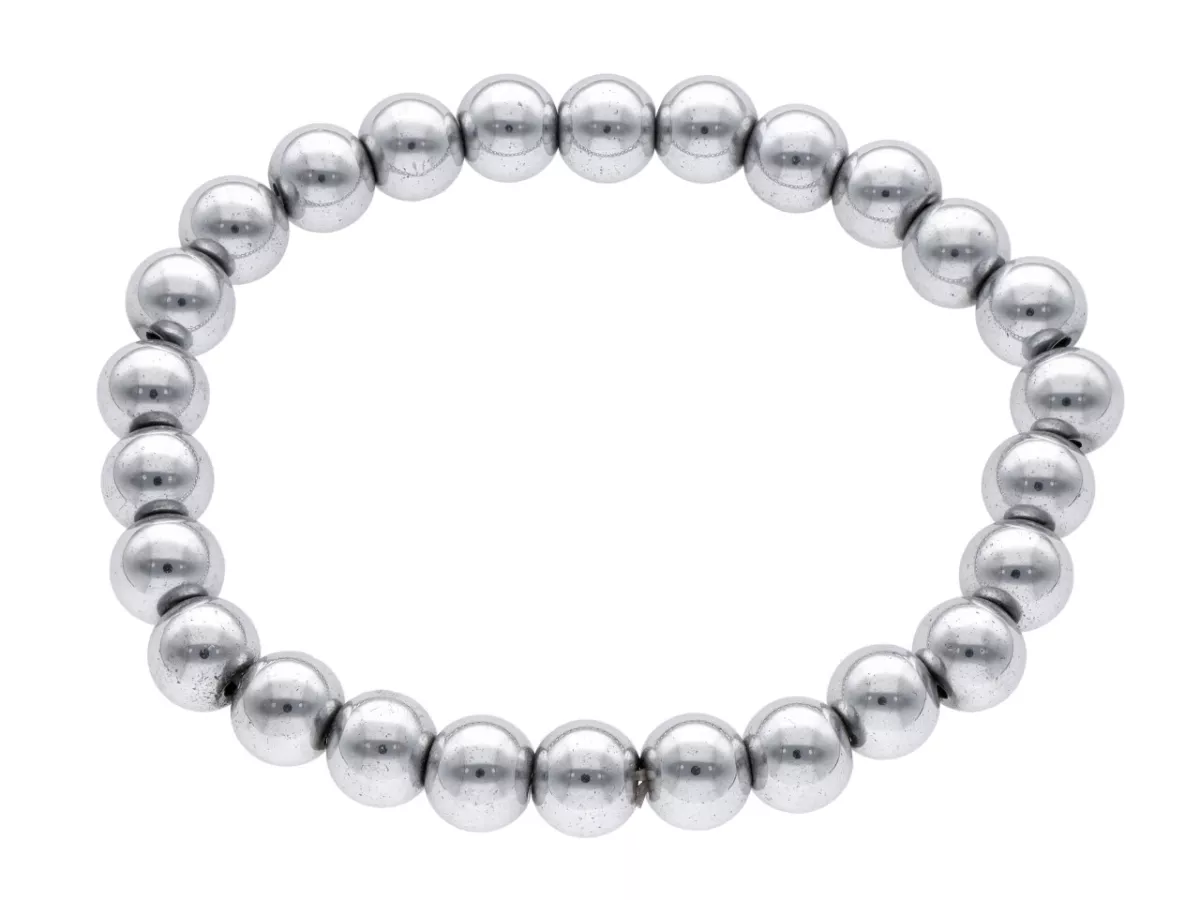 R2F80 BRANSOLETKA HEMATYT KULE 8 mm