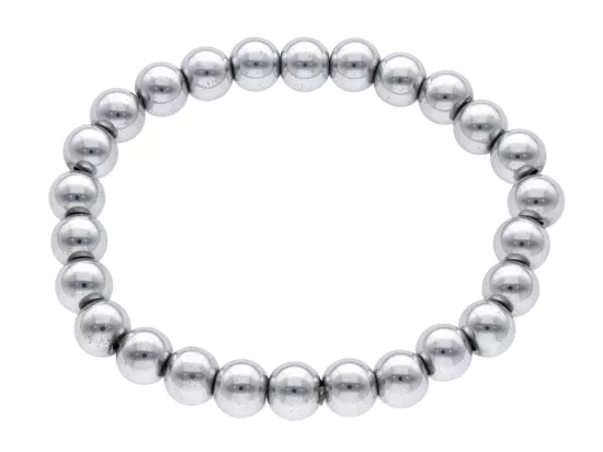 R2F80 BRANSOLETKA HEMATYT KULE 8 mm