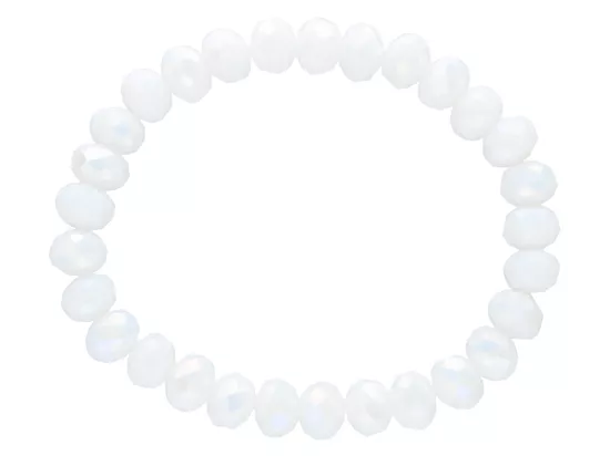 R2P82 BRANSOLETKA KRYSZTAŁKI 8 mm NA GUMCE