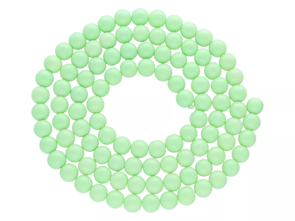 S1N93 KORALIKI KULE SZKLANE LUX 8 mm 1 SZNUR