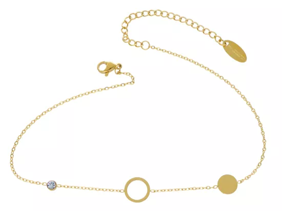 R3T66 BRANSOLETKA NA NOGĘ ZE STALI CHIRURGICZNEJ