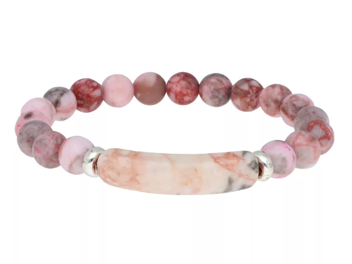 R5B59 BRANSOLETKA RODONIT KULE 8,5 mm