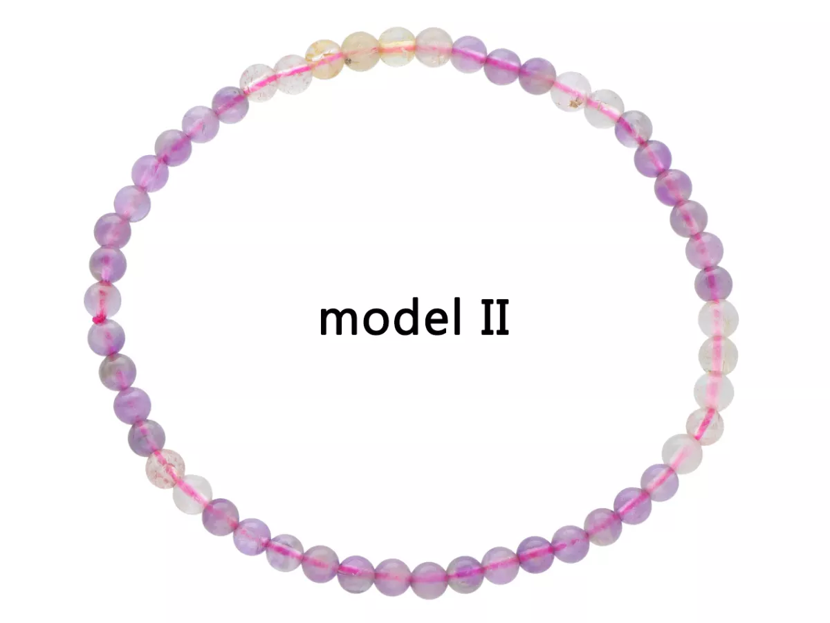 R4J92 BRANSOLETKA CYTRYN I AMETYST KULE