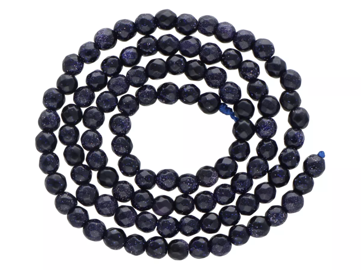 K6N78 NOC KAIRU KULE FASETOWANE 4 mm - 1 SZNUR