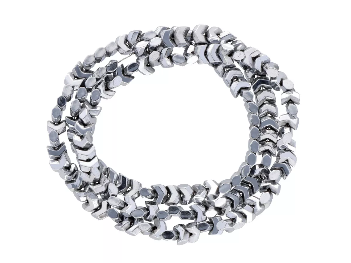 K7J48H HEMATYT STRZAŁKI 4/2 mm - 5 SZNURÓW - ZESTAW