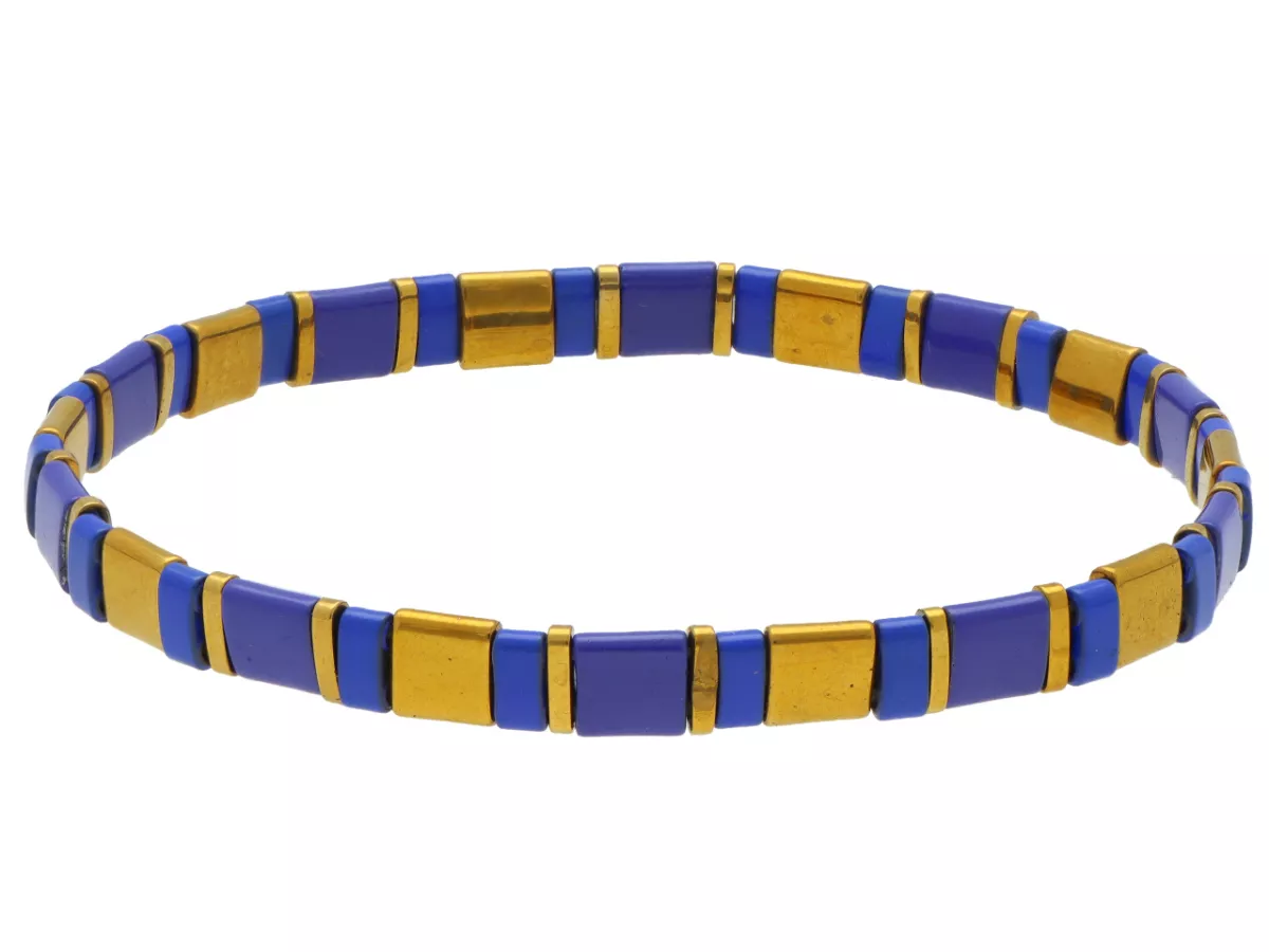 R4O51 BRANSOLETKA KORALIKI MIYUKI I HEMATYT