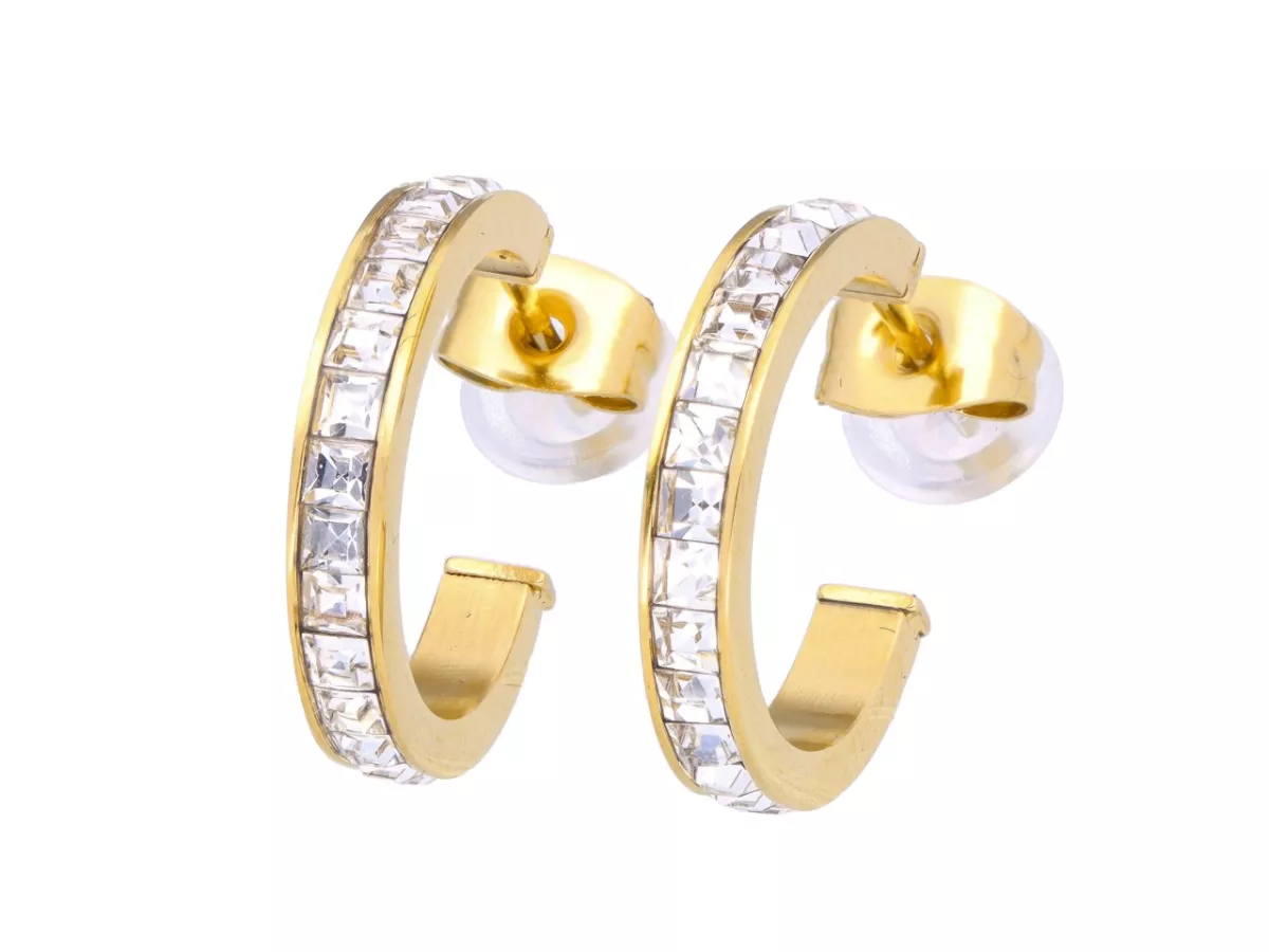 U1W53 KOLCZYKI STAL CHIRURGICZNA 1 PARA