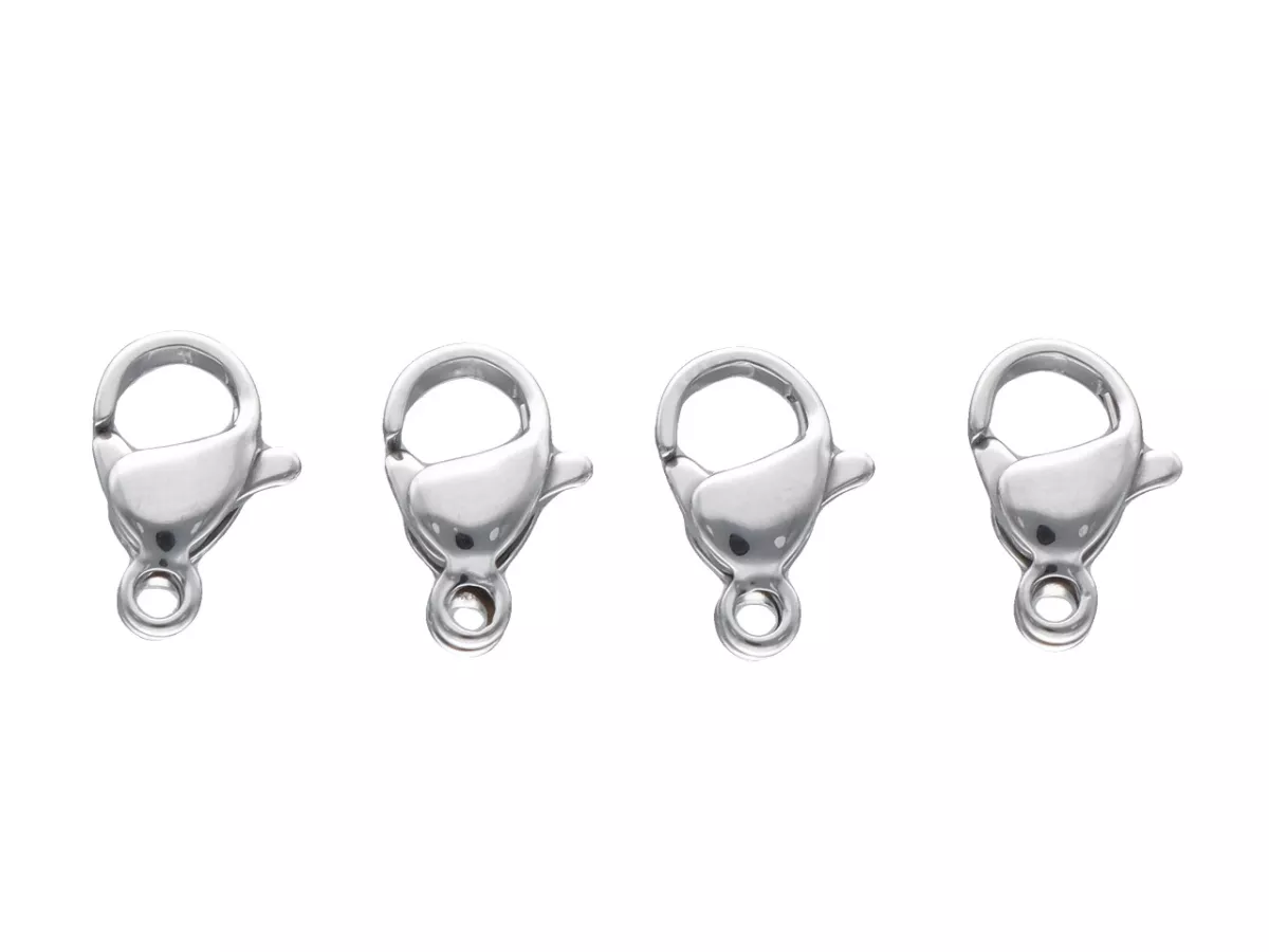 P5U38 ZAPIĘCIE KARABIŃCZYK STAL CHIRURGICZNA 10 mm - 4 SZTUKI