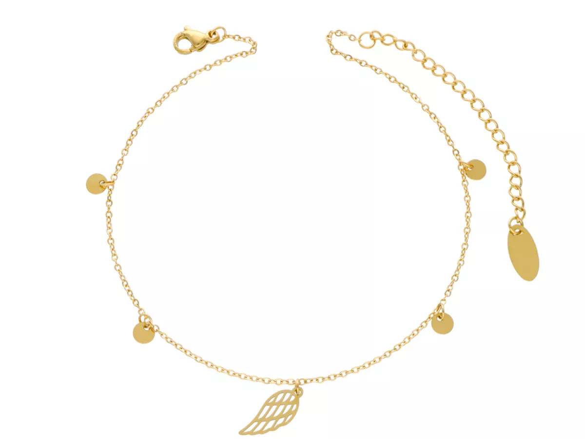 R3N14 BRANSOLETKA NA NOGĘ ZE STALI CHIRURGICZNEJ