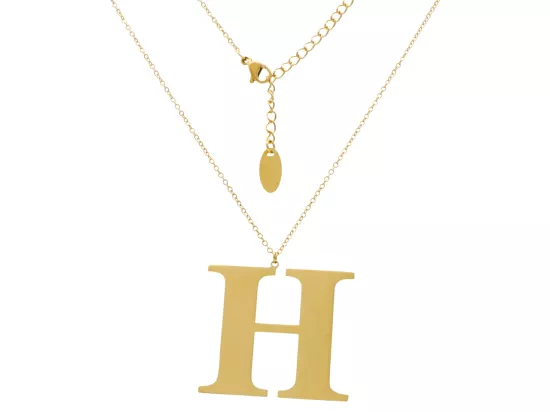 N2Z99 NASZYJNIK STAL CHIRURGICZNA - LITERKA "H"