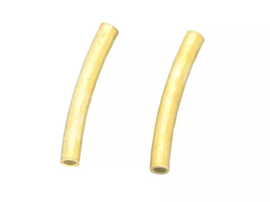 P3J15 RURKI ŁUK 15/2 mm SREBRO 925 POZŁACANE - 2 SZTUKI