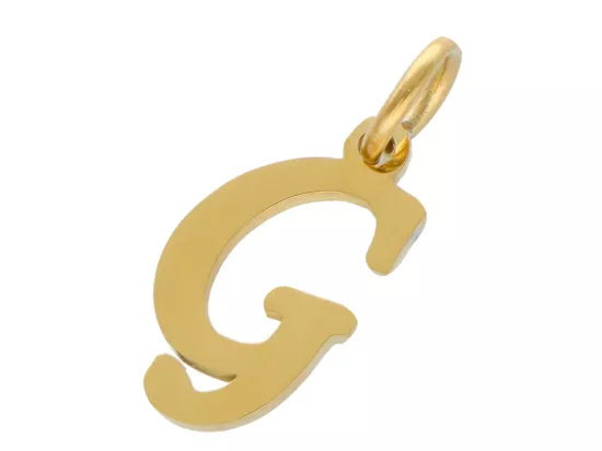 P5N68 ZAWIESZKA OZDOBNA ZE STALI CHIRURGICZNEJ LITERKA "G" - 1 SZTUKA