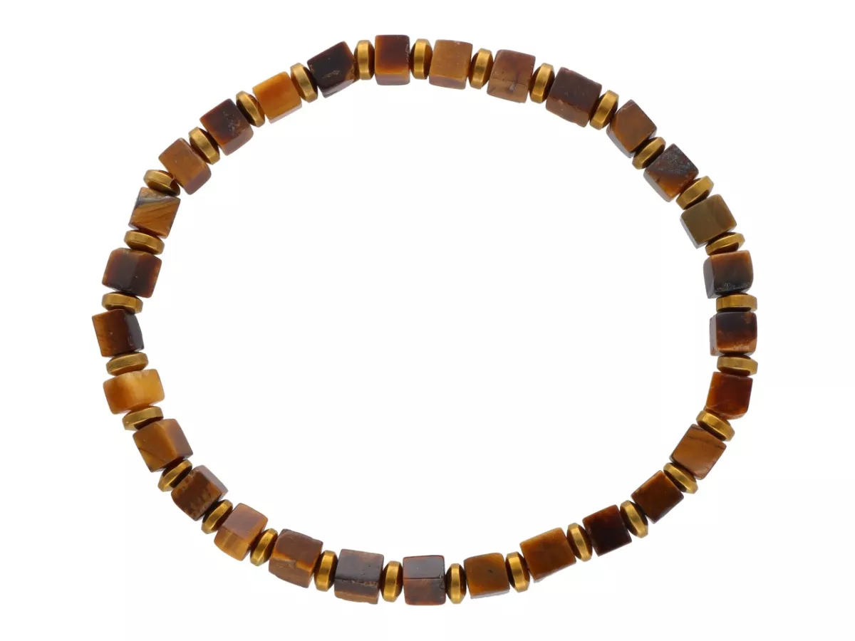 R4O73 BRANSOLETKA TYGRYSIE OKO I HEMATYT