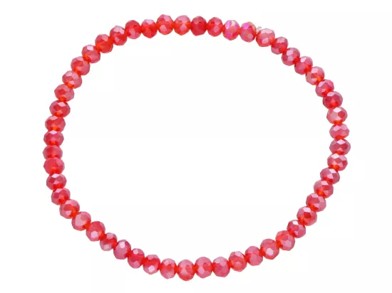 R4F57 BRANSOLETKA KRYSZTAŁKI 4,5 mm NA GUMCE