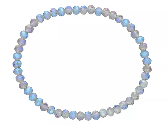 R4F84 BRANSOLETKA KRYSZTAŁKI 4,5 mm NA GUMCE